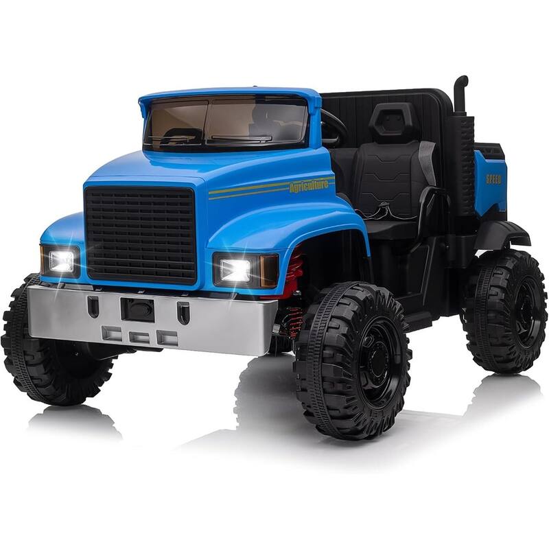 2 Seats Electric 24V Kids Ride-on Truck Car, Best Gift for Boys Girls - Blue