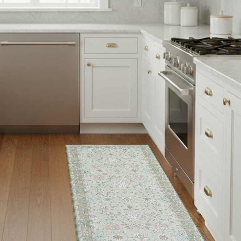 Laura Ashley Imagine Printed Chenille Washable Non-Slip Rugs