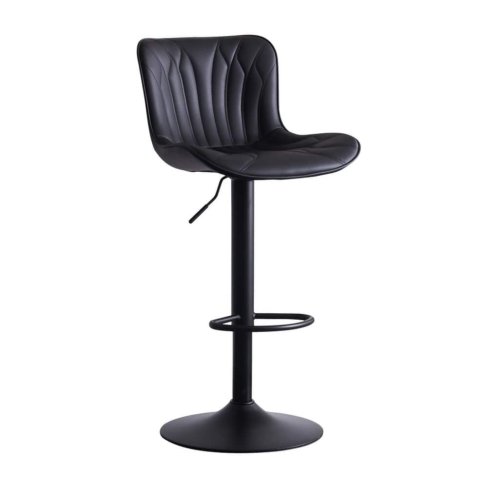 Counter Height Bar stools Modern Leather Adjustable Barstools
