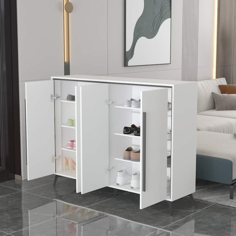 Shoe Storage Cabinet Shoe Cabinet End Table Sideboard White Black