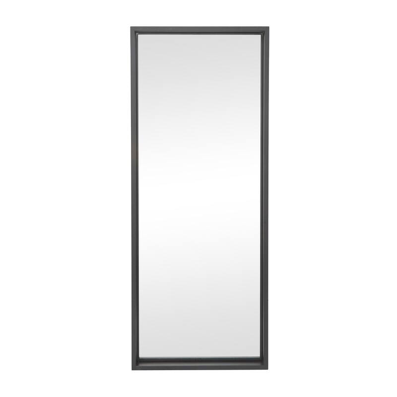 Metal Tall Floor Mirror - Black - Roche River Decor - Black - 24"W, 60"H