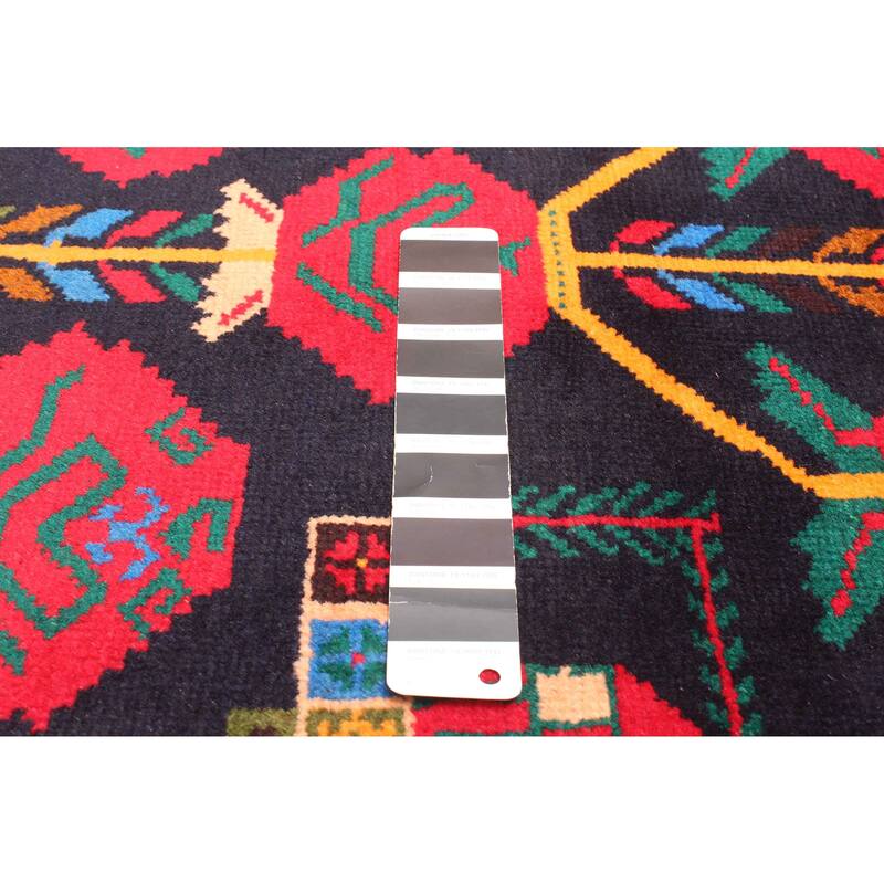 ECARPETGALLERY Hand-knotted Teimani Black Wool Rug - 2'10 x 4'7