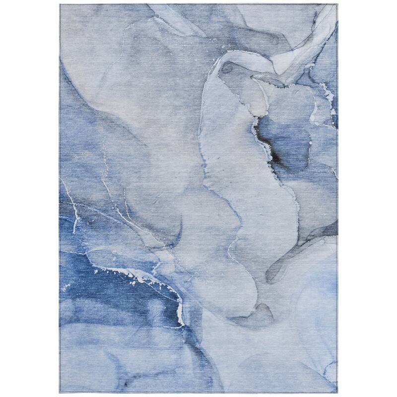 Alto Contemporary Abstract Weather Resistant Blended Style Outdoor Rug