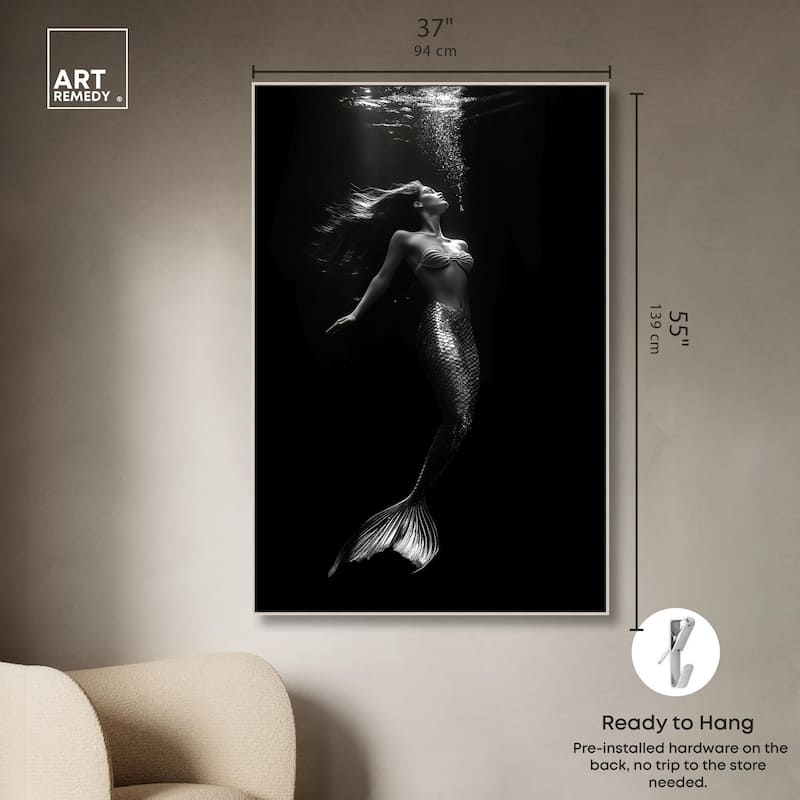 Mermaid Deep Canvas by Art Remedy