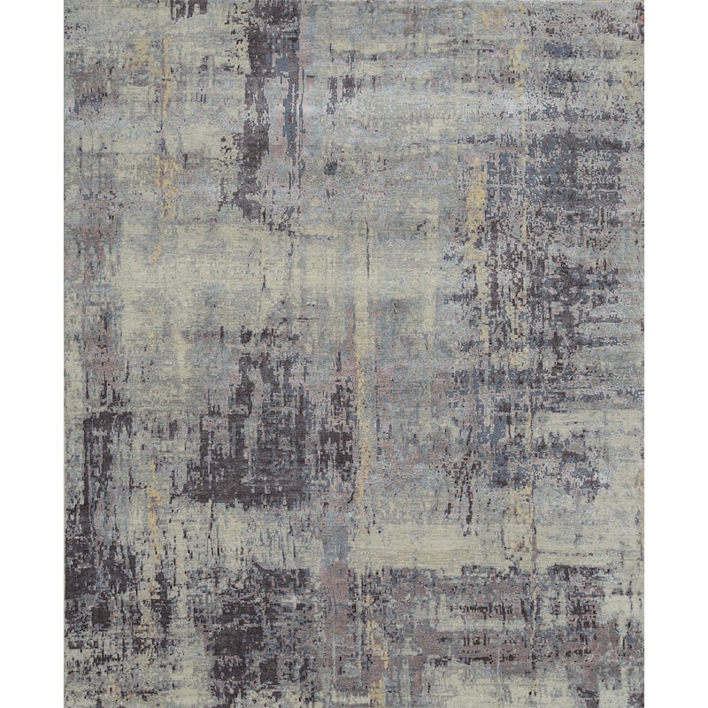 HomeRoots Abstract Contemporary Rectangle Area Rug - 120.00 in. x 96.00 in. x 0.25 in.