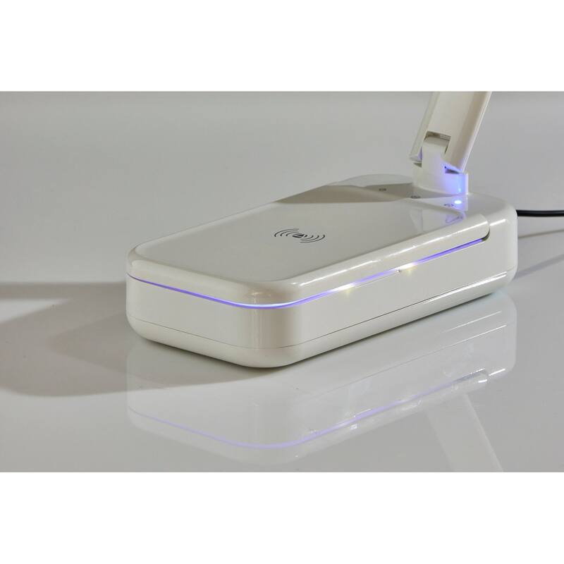 UV-C Sanitizing Desk Lamp w. Wireless Charging & Smart Switch