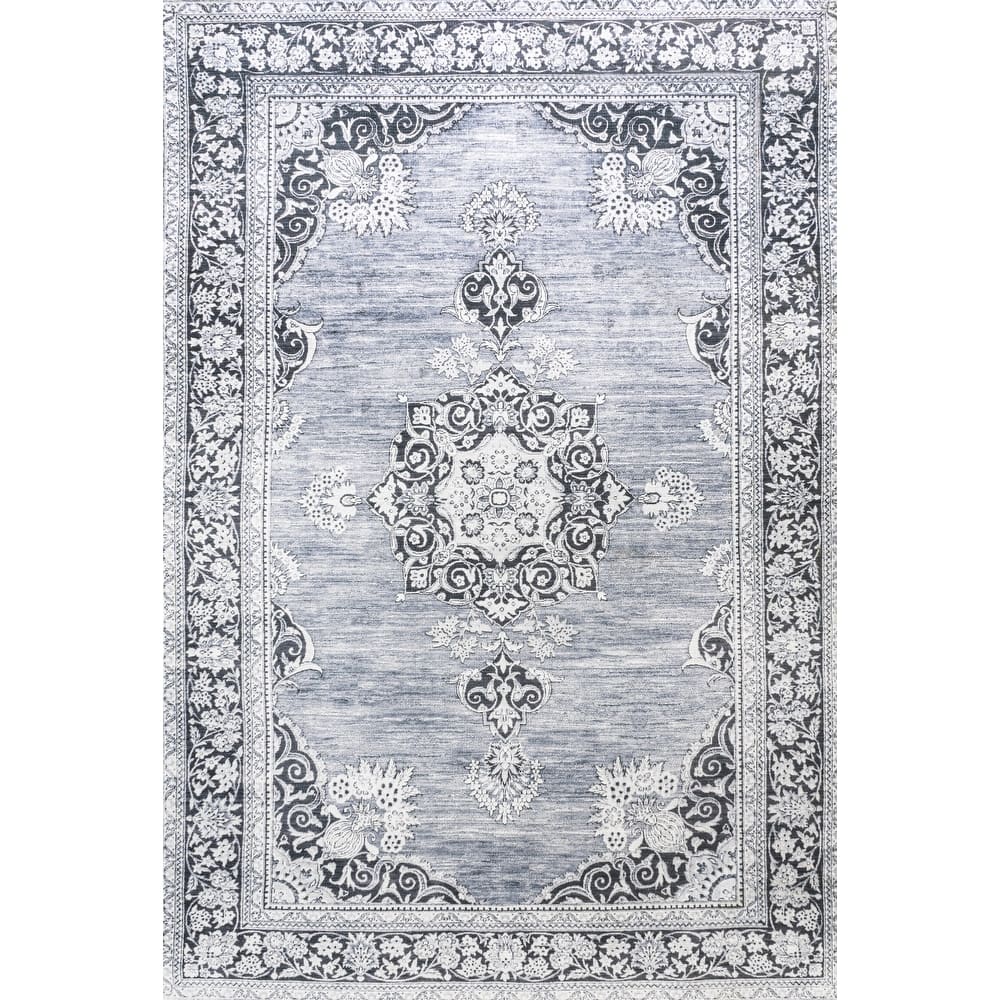 JONATHAN Y Wincer Bohemian Distressed Chenille Machine-Washable Area Rug