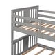 preview thumbnail 25 of 34, Wood Twin over Twin Bunk Bed Frame w/ Slide & Ladder for Kids, Teens