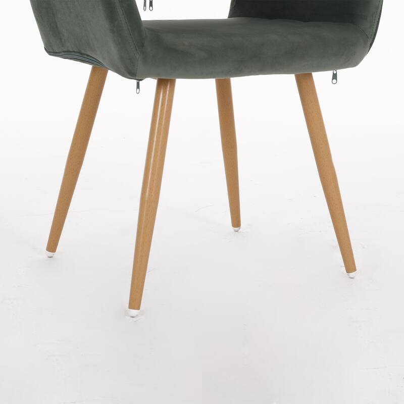 Upholstered Side Dining Chair with Metal Leg