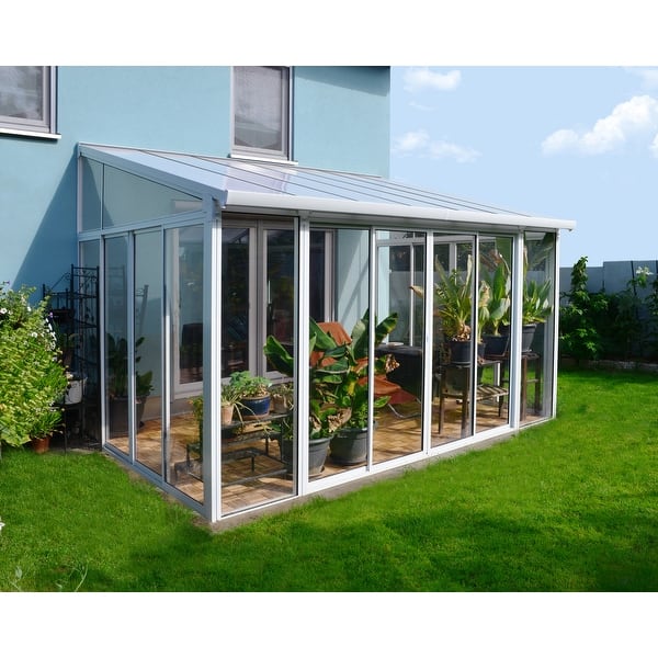 slide 2 of 30, SanRemo White & Grey Sunroom, Patio Enclosure and Solarium