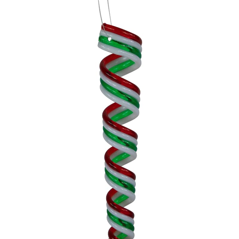 Pack of 4 Candy Curls Christmas Ornaments 7"