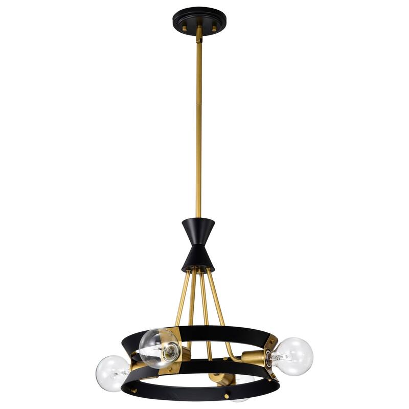 Nuvo Lighting 60/7864 Marsden 4 Light 14" Wide Ring Chandelier