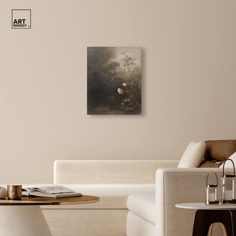 Owl in the Shadows II Canvas by Art Remedy, Gallery Wrapped