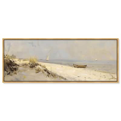 By the Sea Panoramic Canvas by Art Remedy