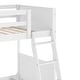 preview thumbnail 11 of 68, Convertible Solid Wood Bunk Bed Frame for Kids with Ladder, No Box Spring Needed
