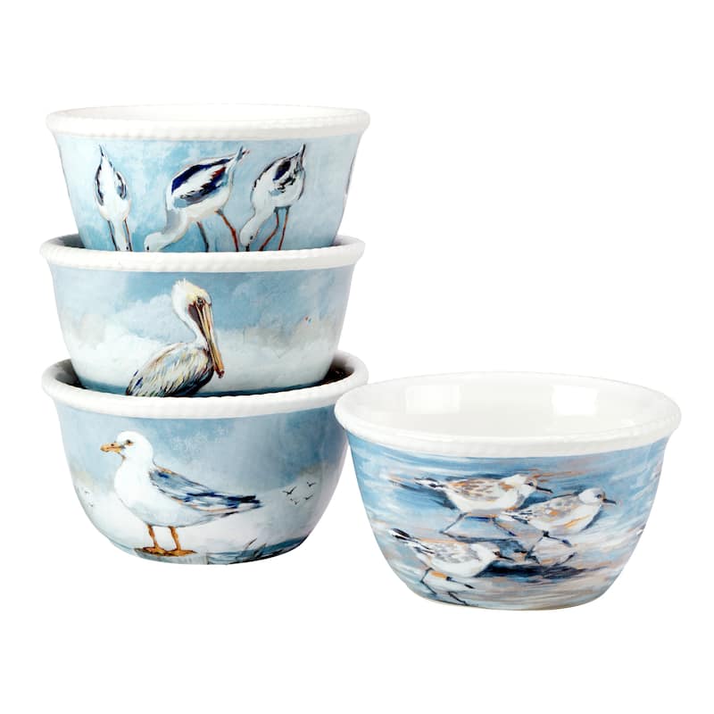 Certified International Shorebirds 16-Piece Dinnerware Set, Service for 4