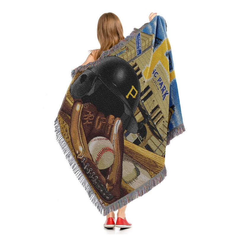 MLB Woven Tapestry Throw Blanket