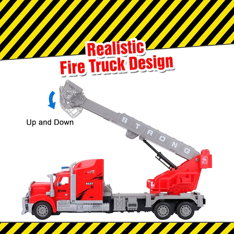 Red Remote Control Big Rig with Crane and Basket - Bed Bath & Beyond