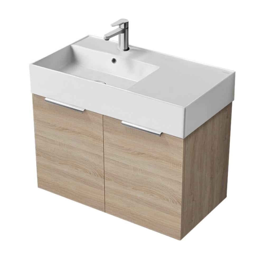 Nameeks Derin-3217-W-C-L Derin 32" Wall Mounted Single Basin Vanity