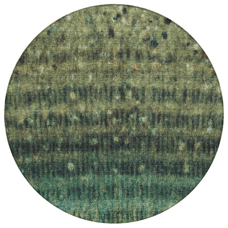 Machine Washable Indoor/ Outdoor Abstract Ombre Chantille Rug