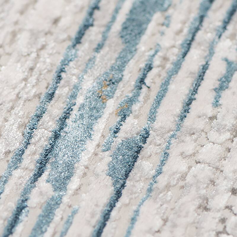 Padua Abstract Carved Viscose Blended Area Rug