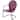 34-Inch Outdoor Retro Tulip Steel Armchair, Purple