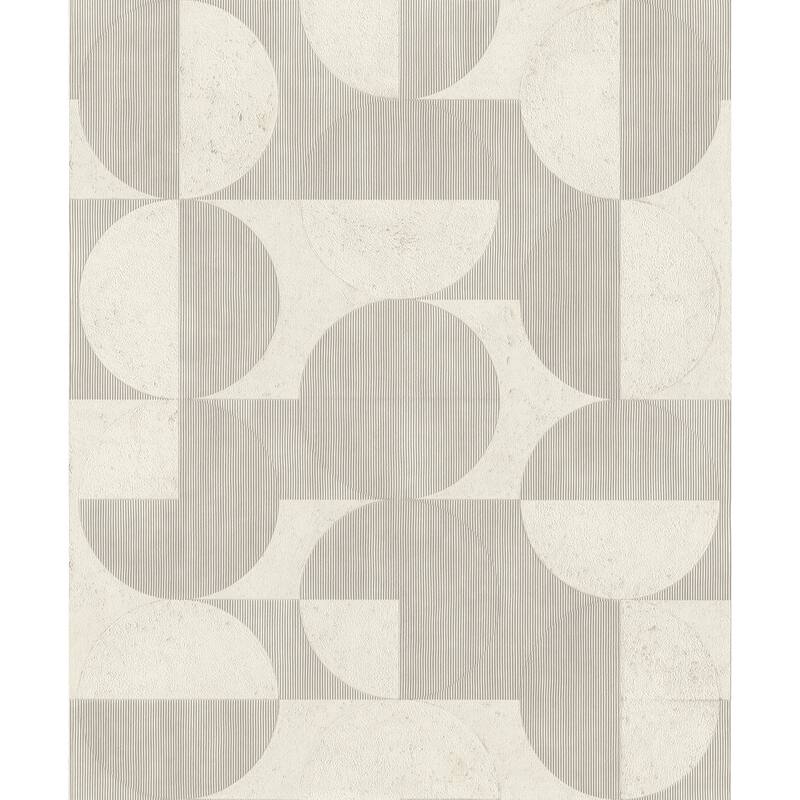 Advantage Barcelo Light Grey Circles Wallpaper