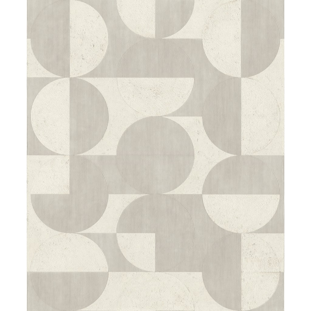 Advantage Barcelo Light Grey Circles Wallpaper