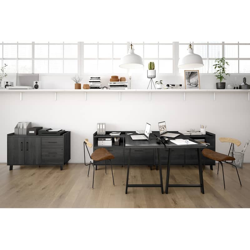South Shore Kozack 2-drawer Credenza with Doors