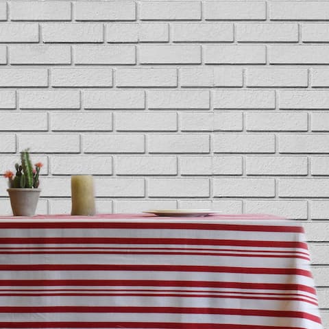 Fabstyles Broadway Stripe Cotton Tablecloth