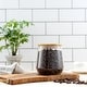 preview thumbnail 2 of 7, JoyFul Large Glass Kitchen Storage Jar with Bamboo Lid - 31 oz - 31 oz