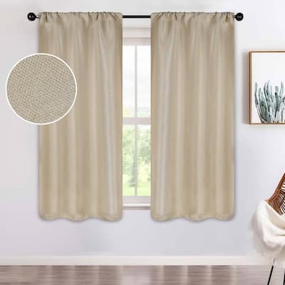 Superior Jaxon Washable Room Darkening Curtains, Set of 2 Panels
