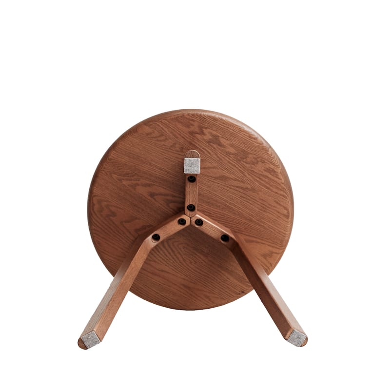 Christopher Knight Home - Lucas Solid Oak Wood Round End Table with Sturdy Three-Legged Design