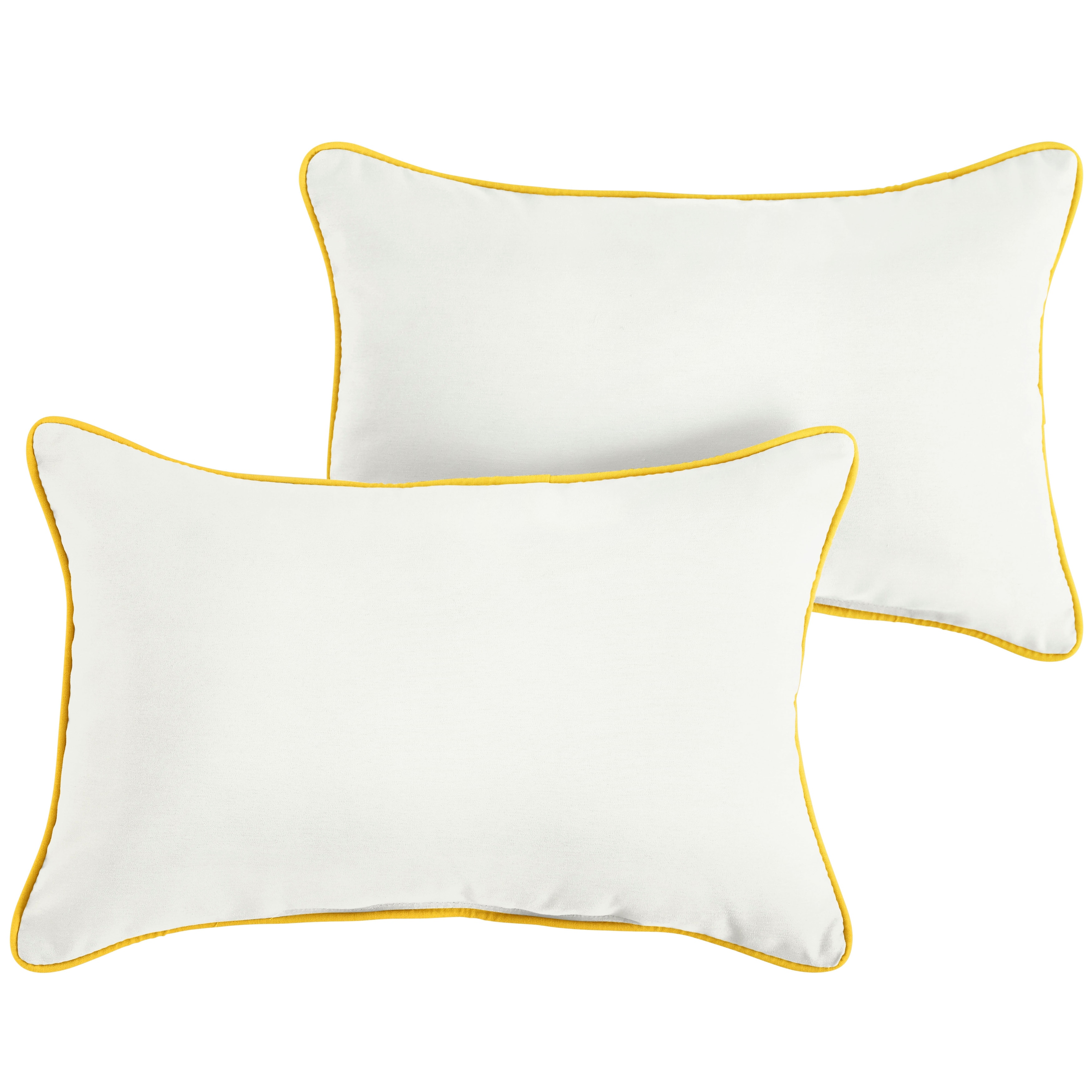 Yellow and best sale white outdoor pillows