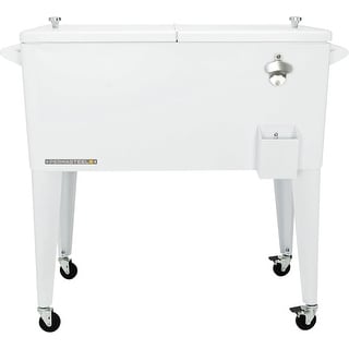 Permasteel 80-Qt Classic Outdoor Rolling Patio Cooler with Wheels ...