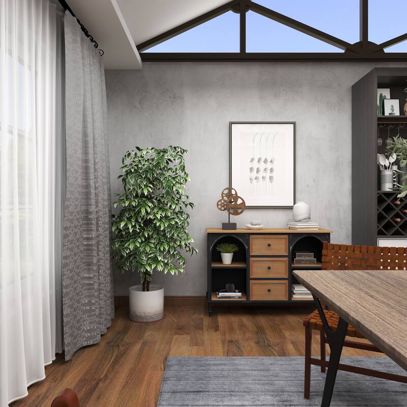 Metal Film Reel Decorative Sculpture with Elevated Block Base - Bronze - Roche River Decor