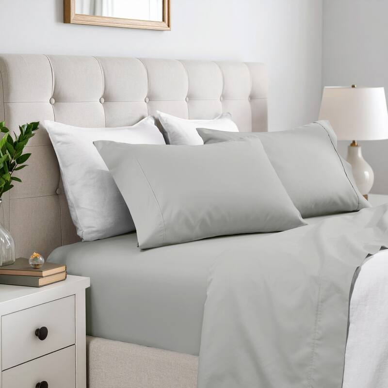 Superior 600 Thread Count Cotton Blend Sheet Set - Twin XL - Platinum