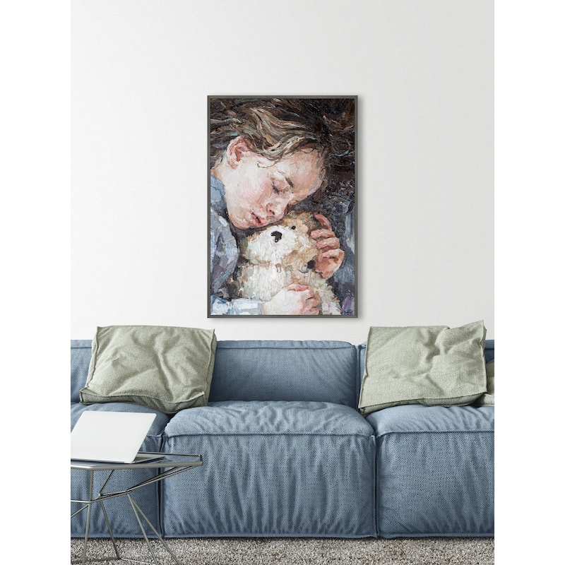 Mixed Feelings Floater Framed Print on Canvas