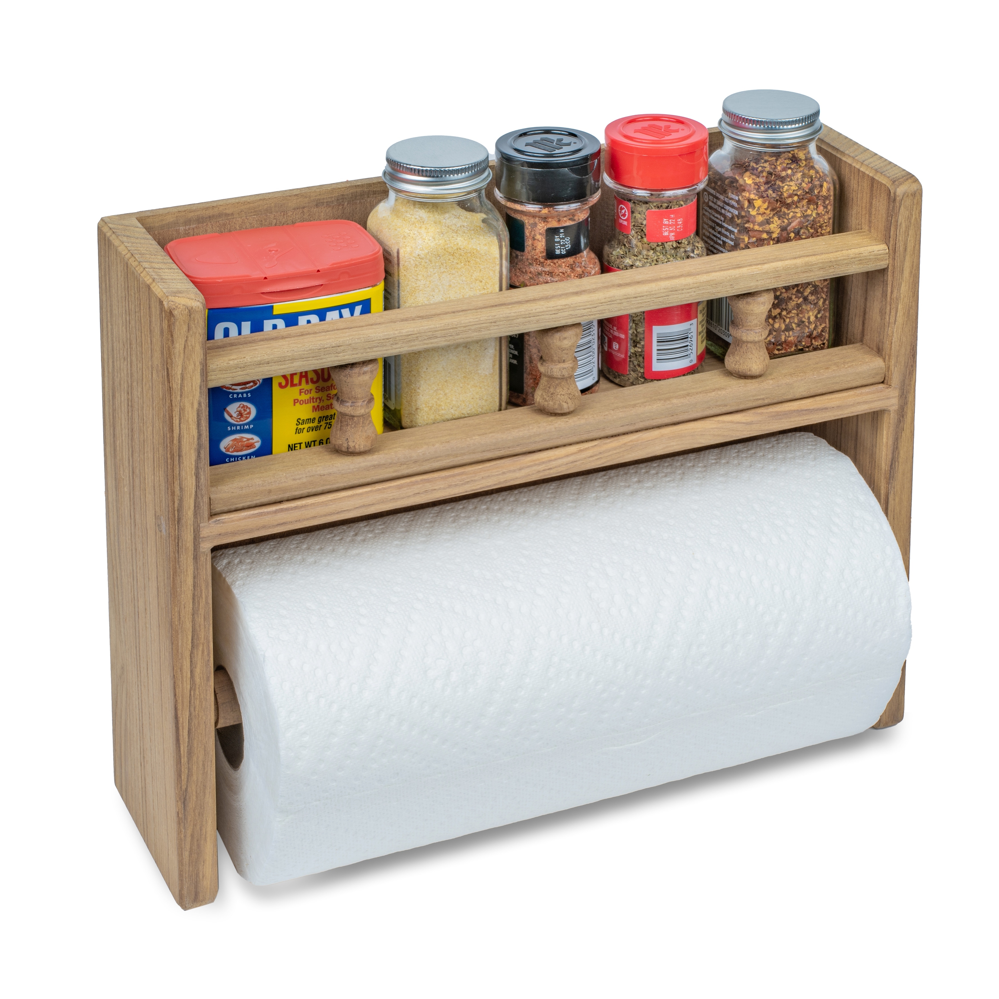 https://ak1.ostkcdn.com/images/products/is/images/direct/32360f94d86103f4b1dd291ee64e9ce5d37d5112/Teak-Spice-Rack-with-Paper-Towel-Holder.jpg