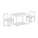 preview thumbnail 9 of 19, Compact 3-Piece Solid Wood Kids Table and Two Chair Set for Playroom or Study Area