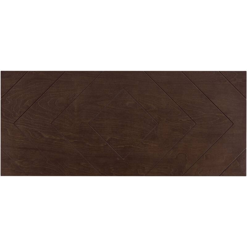 3-Door Sideboard with Adjustable Shelf - Brown