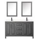 preview thumbnail 23 of 71, Daria 60 Inch Double Vanity, Cultured Marble Top, Medicine Cabinets