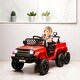 preview thumbnail 12 of 25, 12V Kids Ride-On Car with Remote Control, Ride on Truck with Back Trailer, Spring Suspension, & Seatbelt - Electric Vehicle
