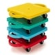 preview thumbnail 7 of 7, 4 Pieces Kids Sitting Scooter Set with Handles and Non-marring Casters - 17" x 12" x 4"