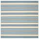 SAFAVIEH Courtyard Charmaine Indoor/ Outdoor Waterproof Area Rug - 5'3" x 5'3" Square - Beige/Blue