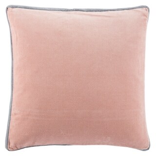 Laina Solid Throw Pillow 18 inch Blush Throw Pillow, Solid Blush Pillow