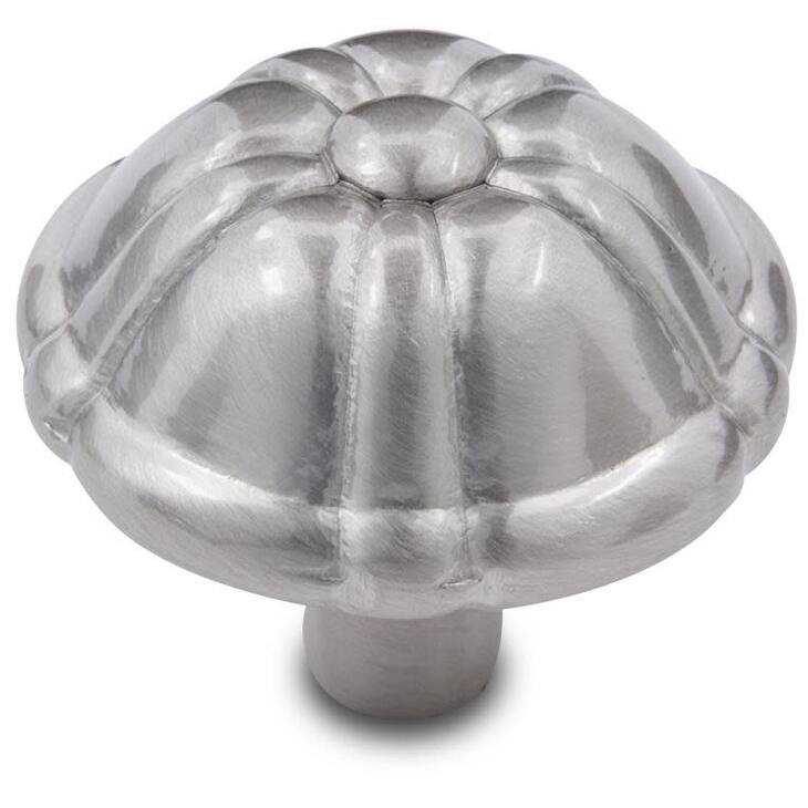 RK International CK 704 Small Petal 1-1/4" Round Solid Metal Flower - Satin Nickel