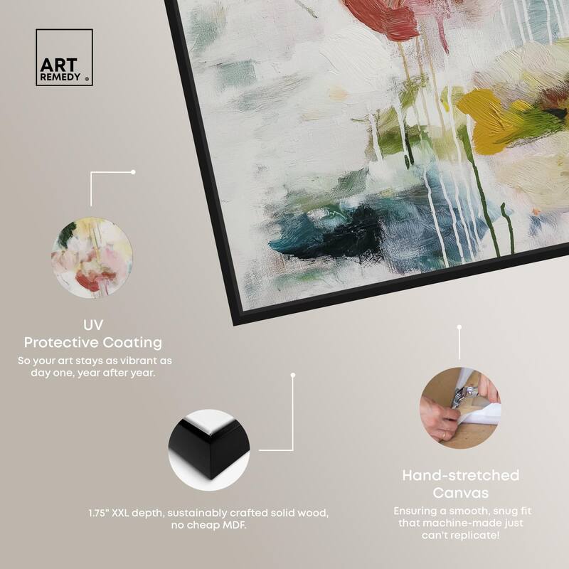 Dripping Colors III Canvas by Art Remedy