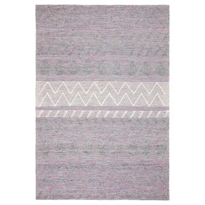 ECARPETGALLERY Braid weave Sienna Grey Wool Rug - 6'2 x 9'1