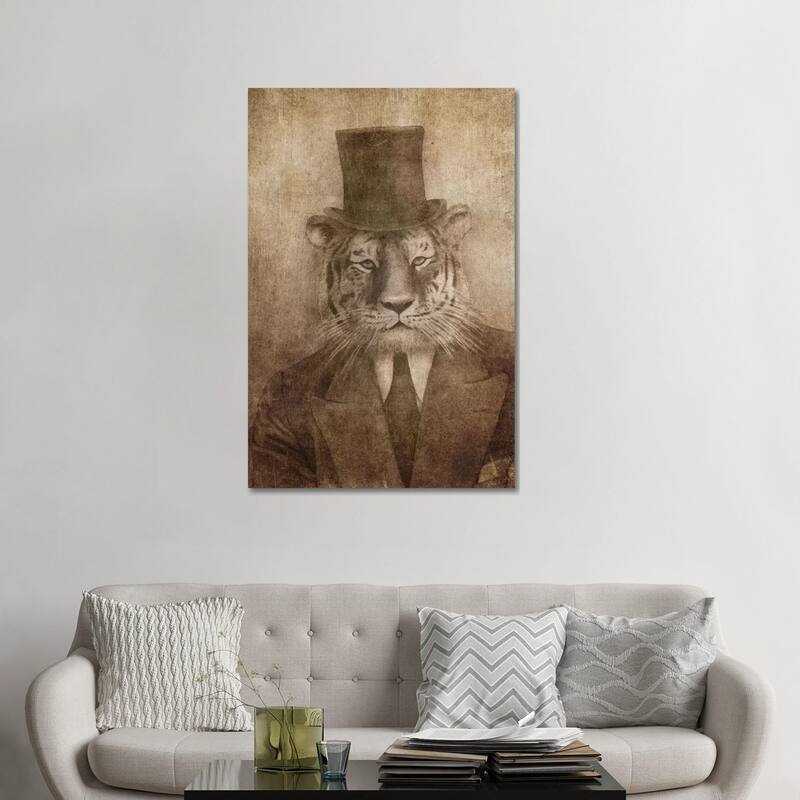 iCanvas "Sir Tiger" by Terry Fan Canvas Print - 48x32x1.5